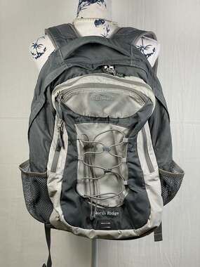 L.L.Bean North Ridge Backpack, Grey Hiking/School Daypack
